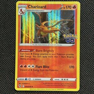 Pokémon TCG Charizard 010/078 Pokemon GO Holo Rare LP
